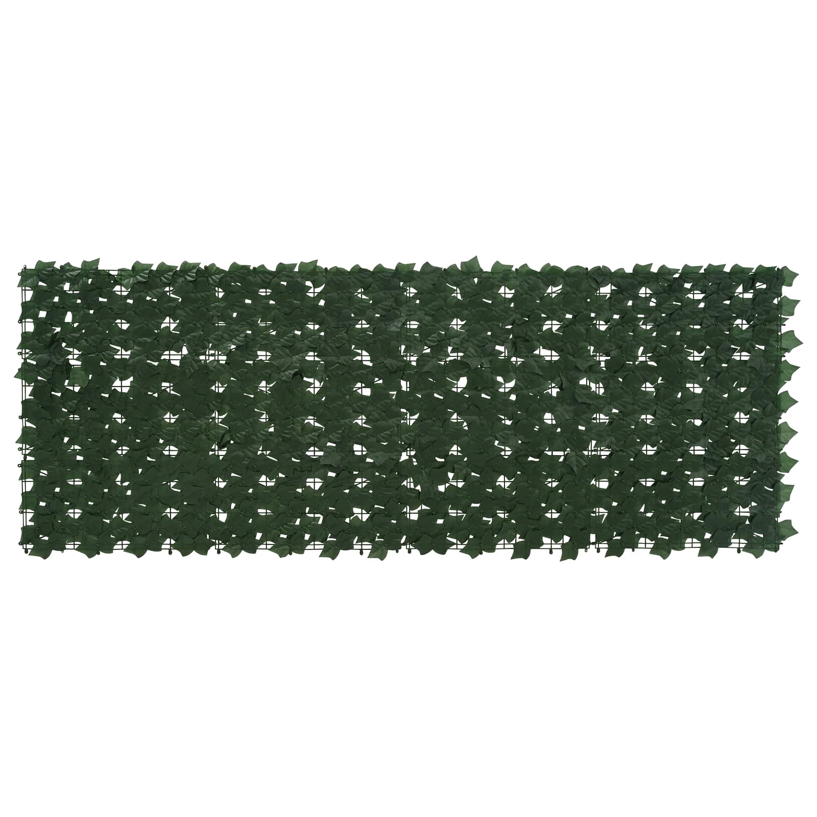 Balcony Screen with Leaves Dunkelgrün 200 x 75 cm