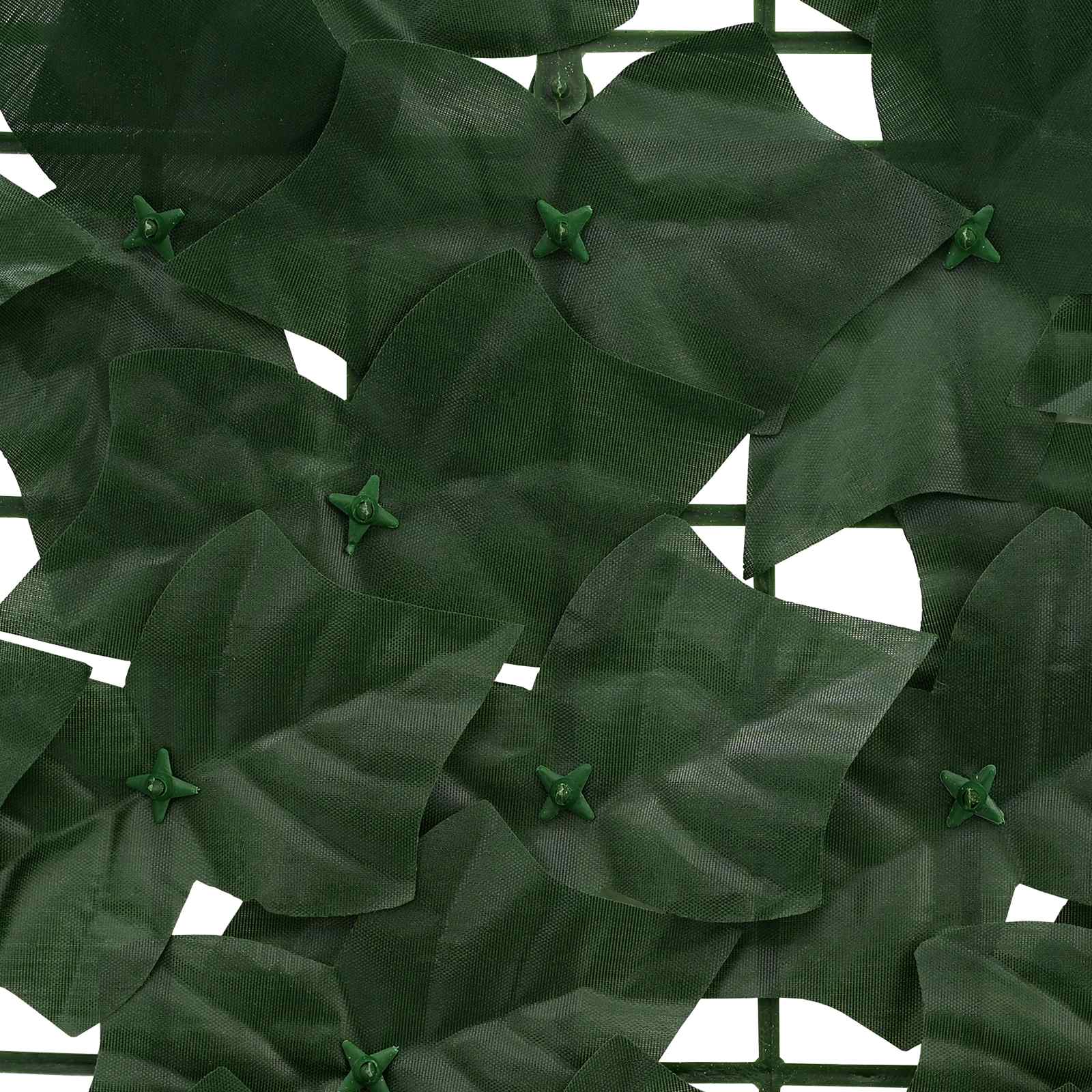 Balcony Screen with Leaves Dunkelgrün 400 x 75 cm