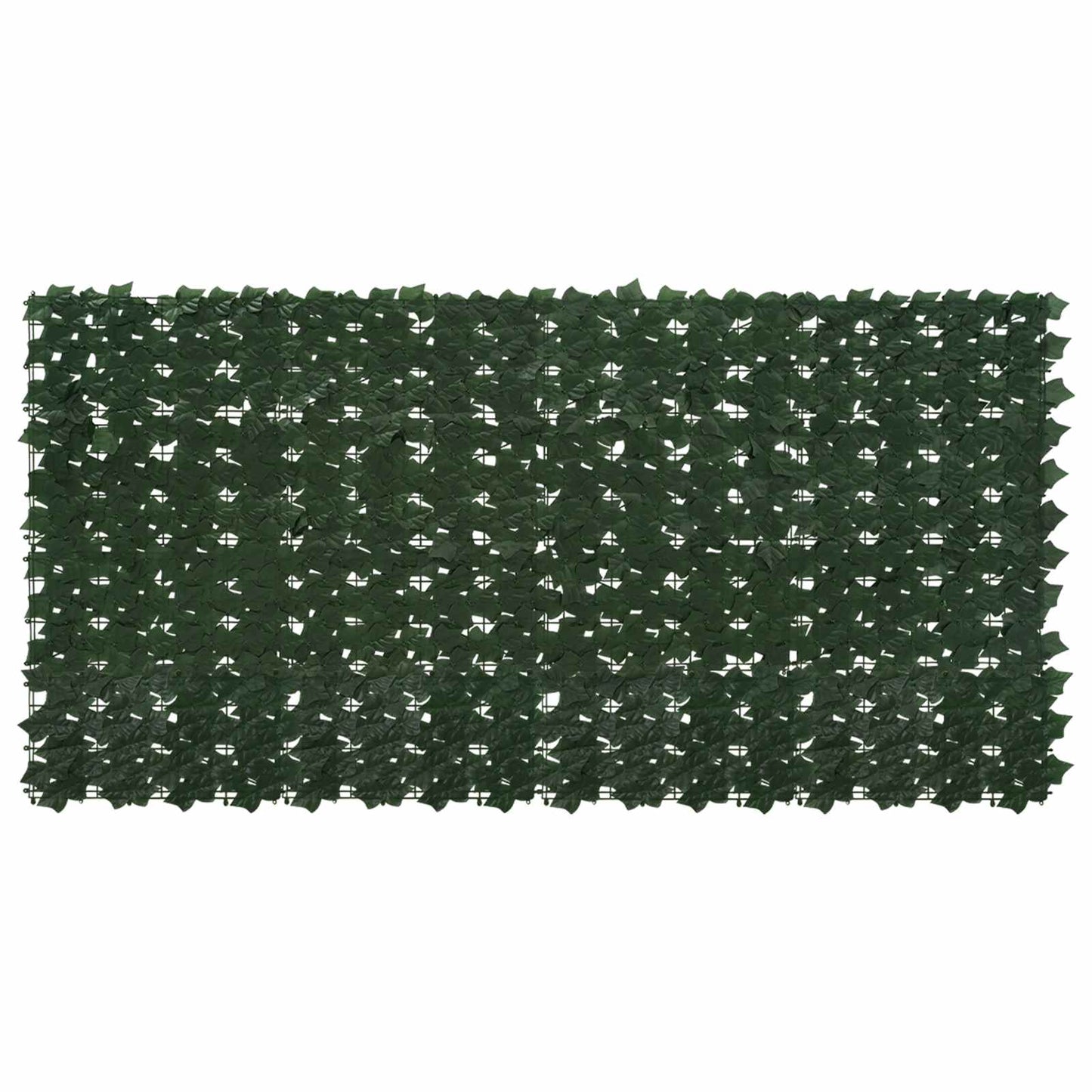 Balcony Screen with Leaves Dunkelgrün 200 x 100 cm