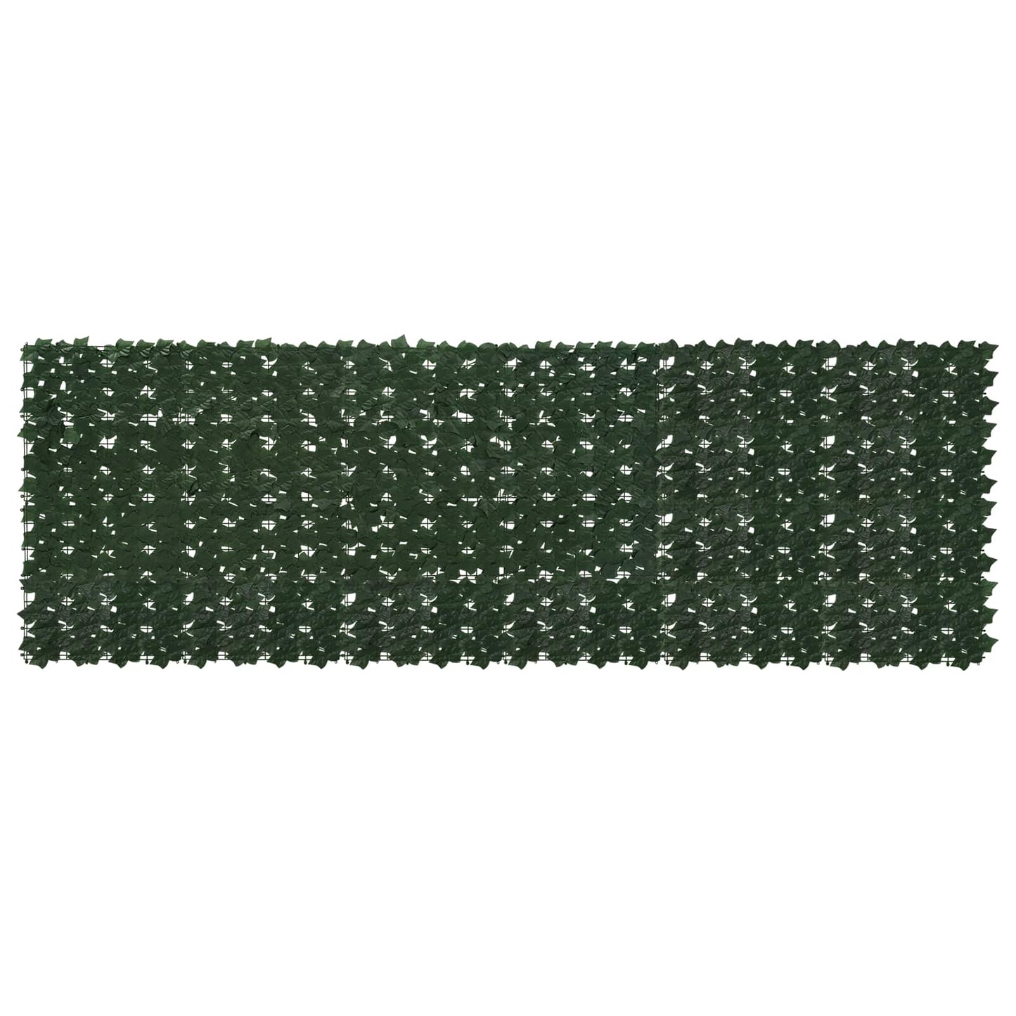 Balcony Screen with Leaves Dunkelgrün 300 x 100 cm