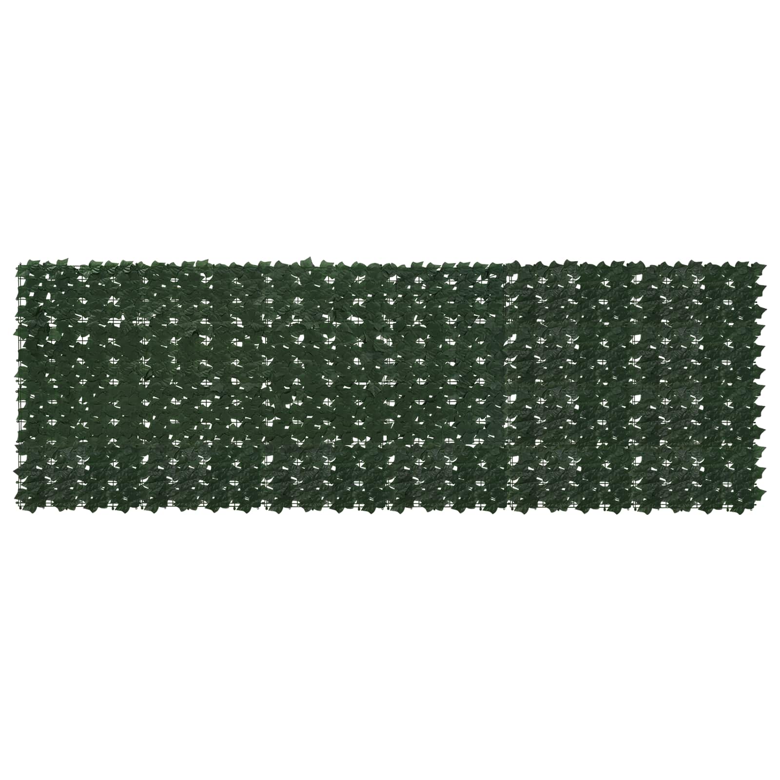 Balcony Screen with Leaves Dunkelgrün 300 x 100 cm