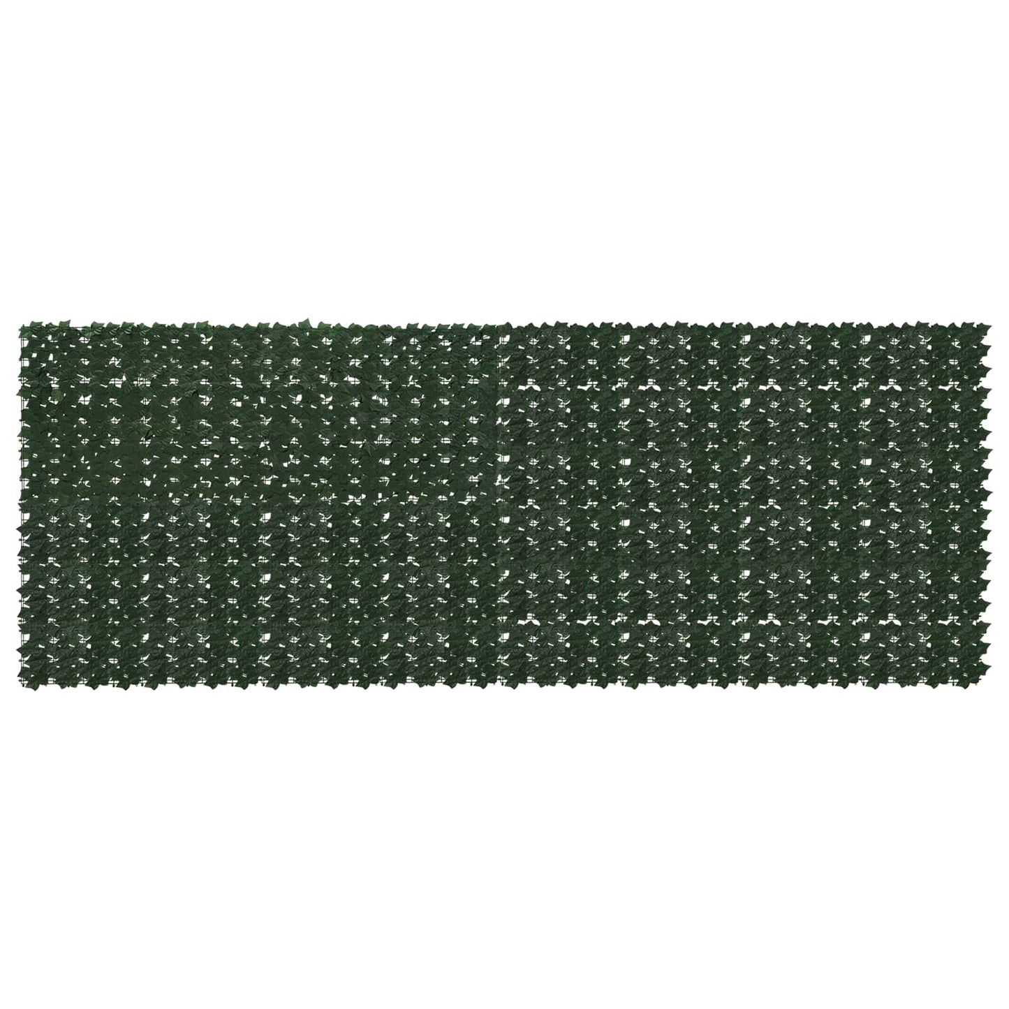 Balcony Screen with Leaves Dunkelgrün 400 x 150 cm