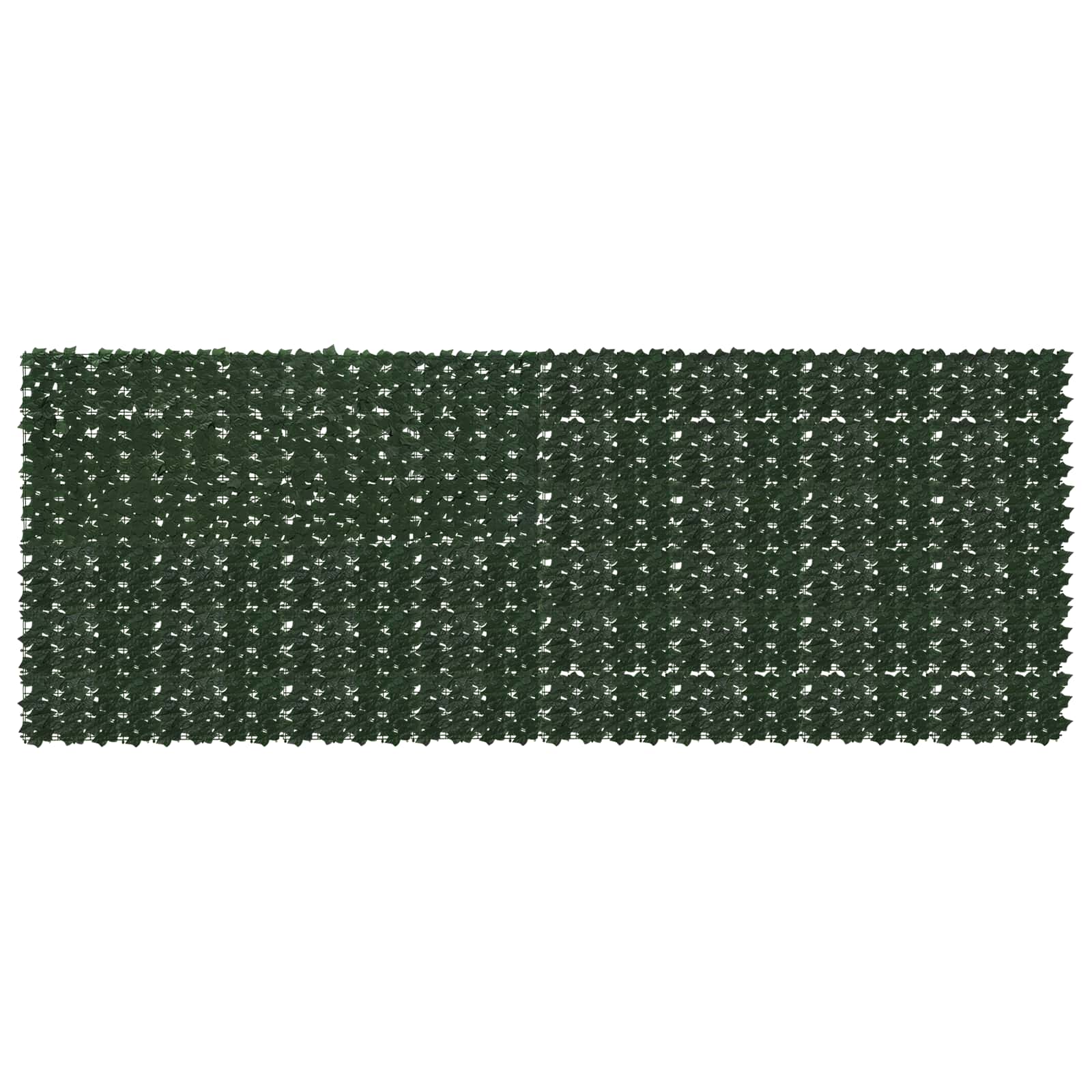 Balcony Screen with Leaves Dunkelgrün 400 x 150 cm