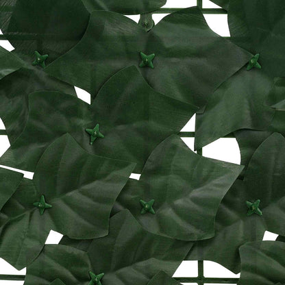 Balcony Screen with Leaves Dunkelgrün 500 x 150 cm