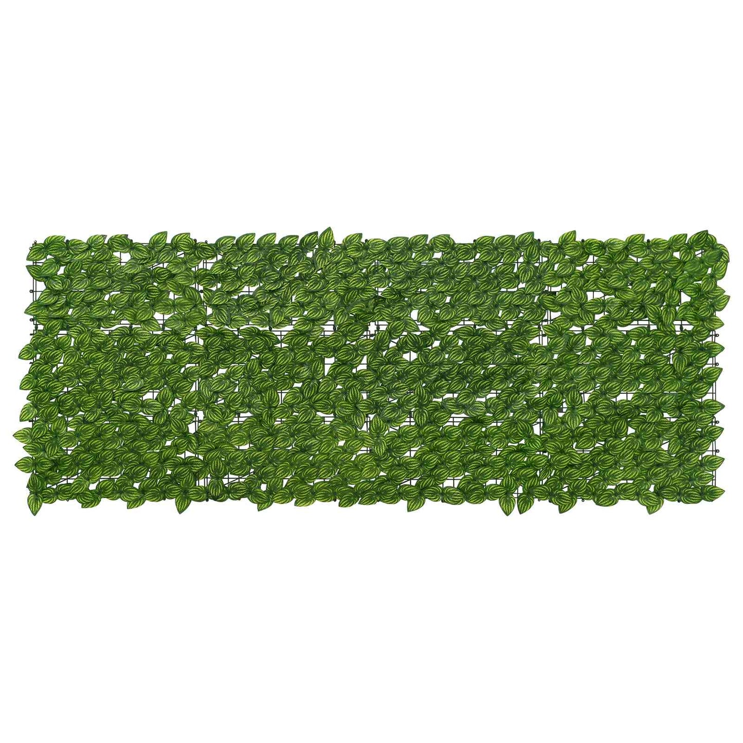 Balcony Screen with Leaves Grün und Gelb 200 x 75 cm