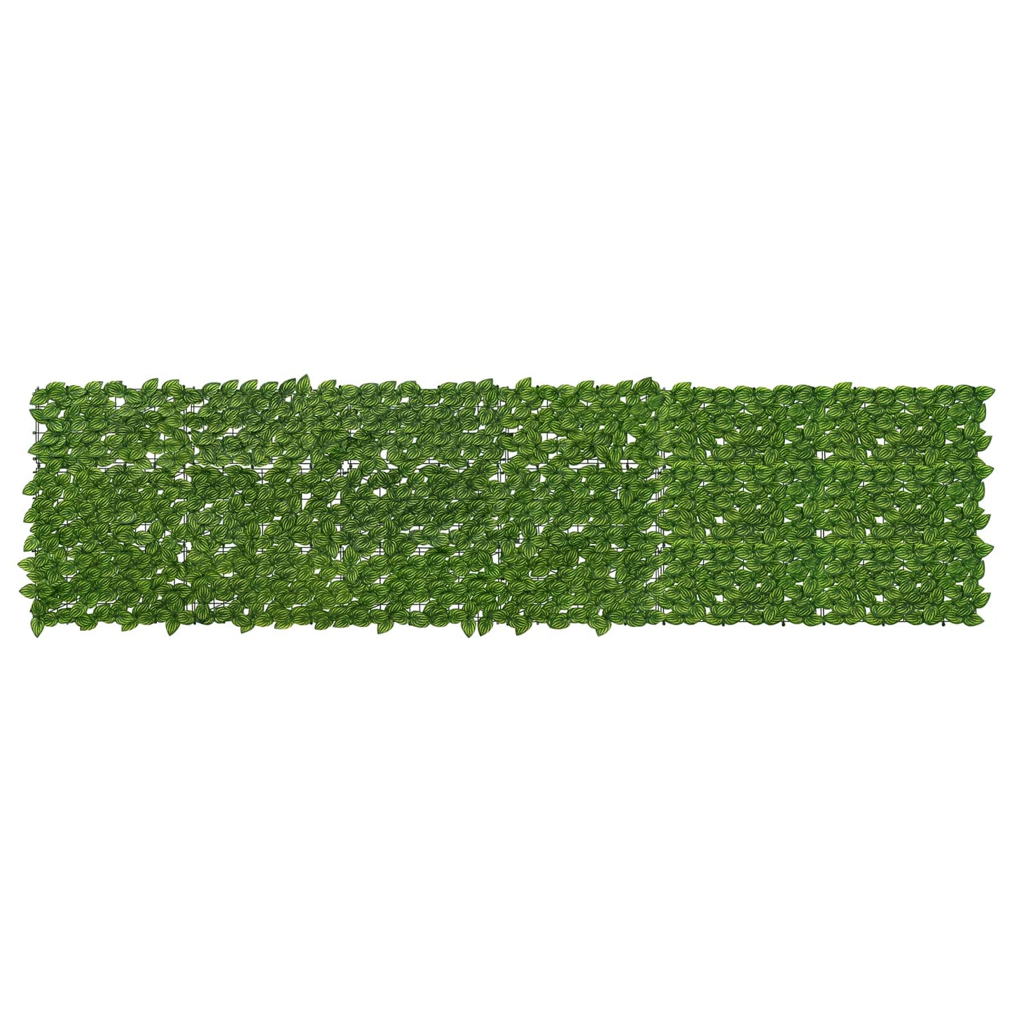 Balcony Screen with Leaves Grün und Gelb 300 x 75 cm