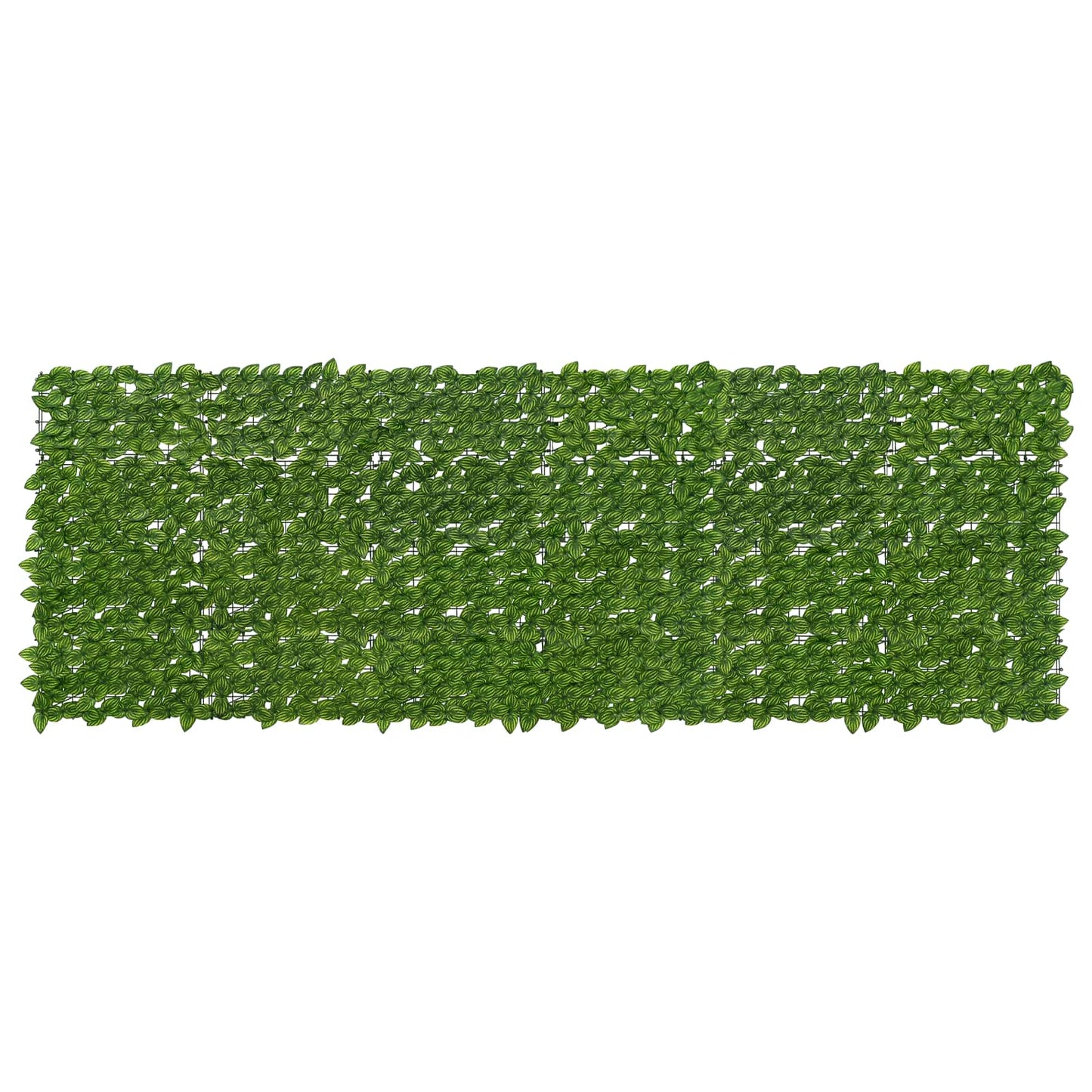 Balcony Screen with Leaves Grün und Gelb 300 x 100 cm