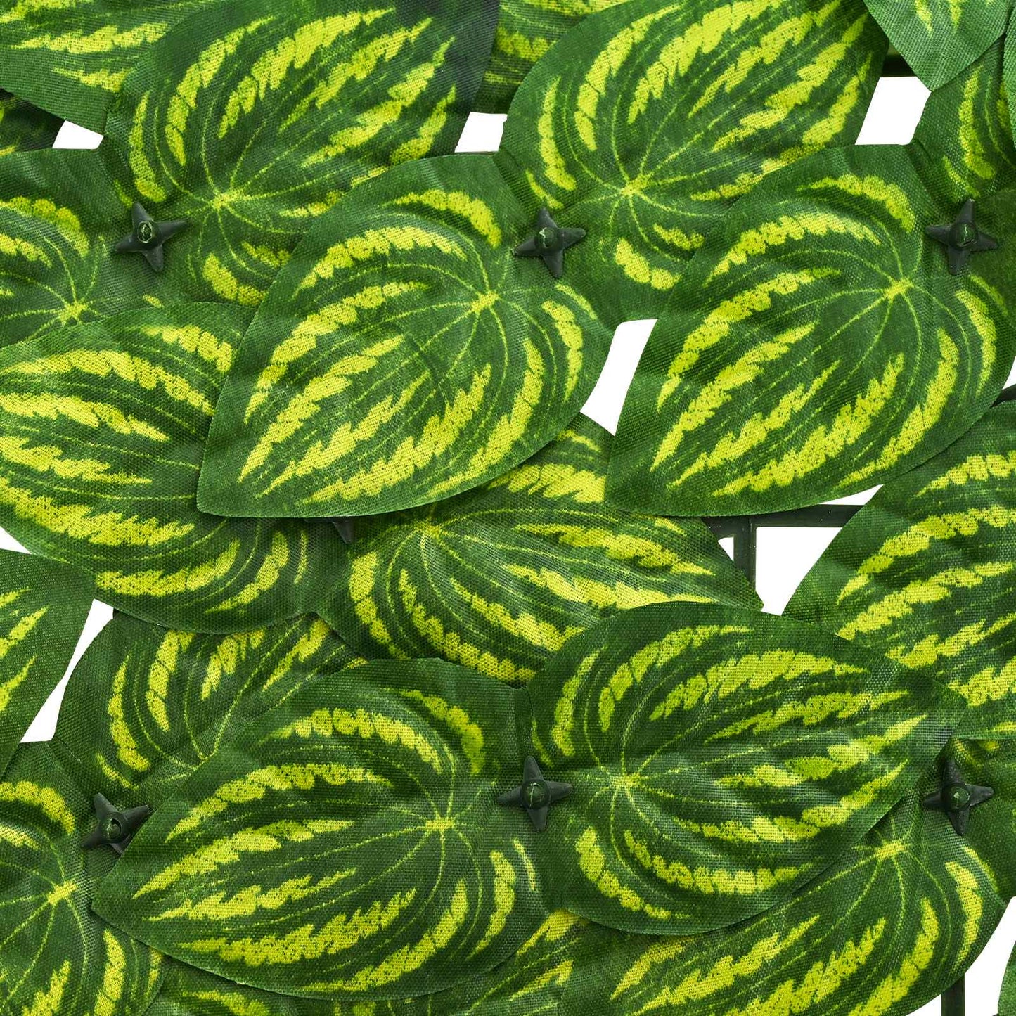 Balcony Screen with Leaves Grün und Gelb 400 x 100 cm