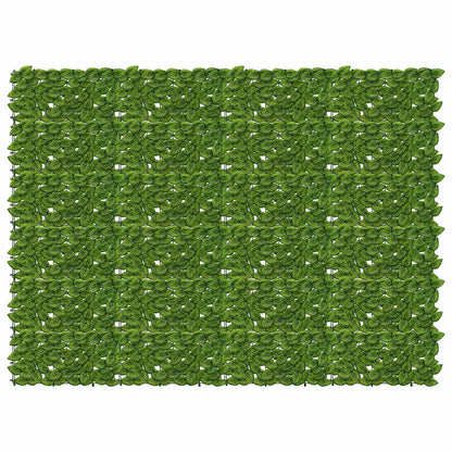 Balcony Screen with Leaves Grün und Gelb 200 x 150 cm