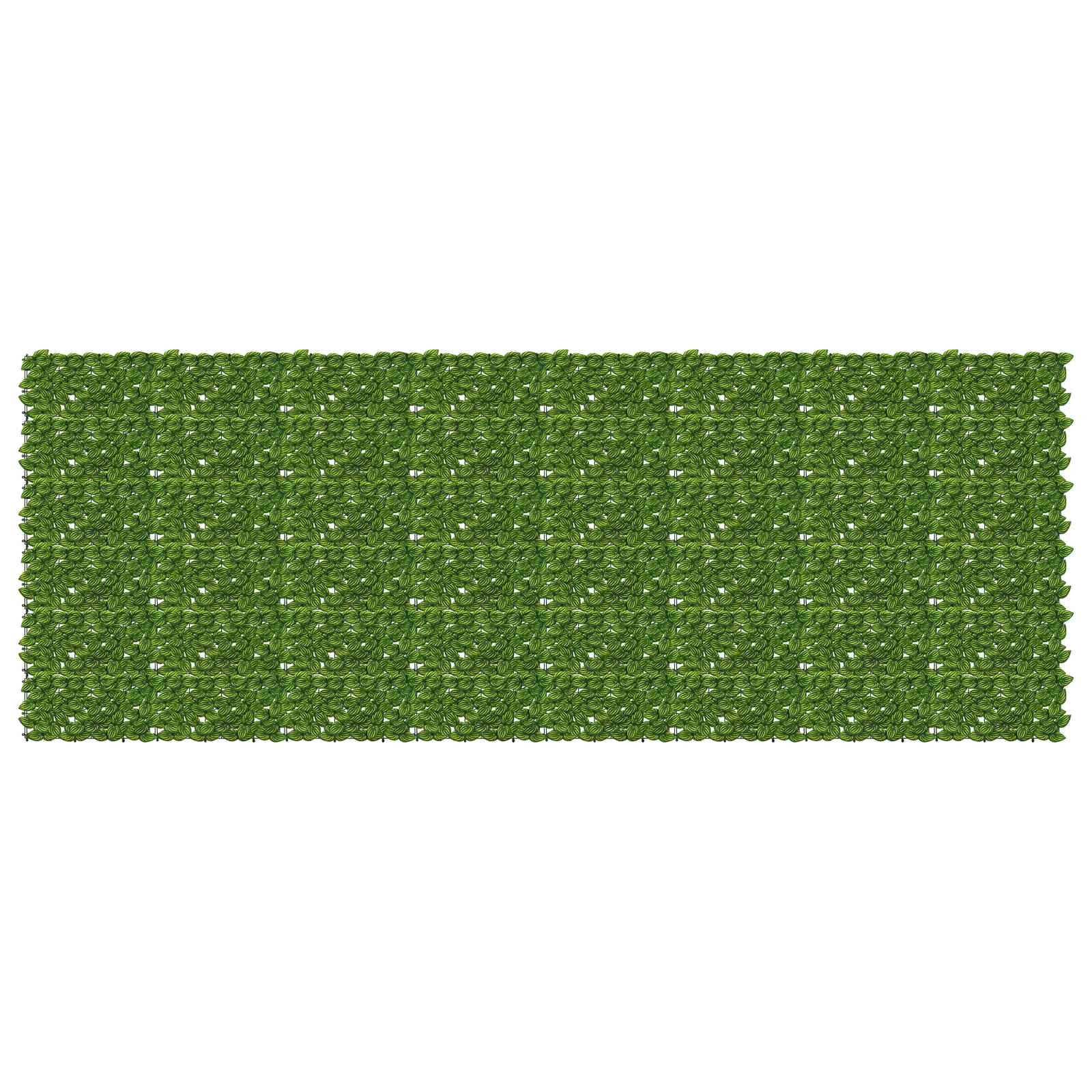 Balcony Screen with Leaves Grün und Gelb 400 x 150 cm