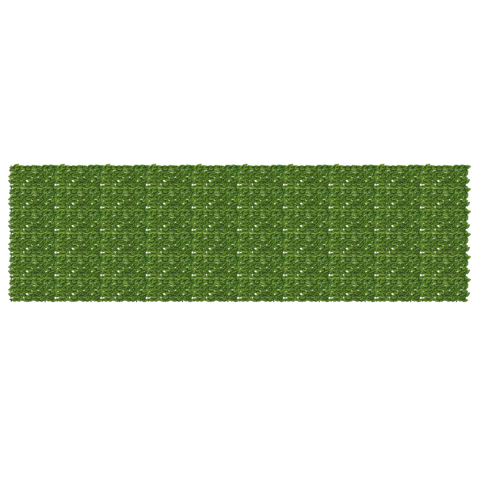 Balcony Screen with Leaves Grün und Gelb 500 x 150 cm