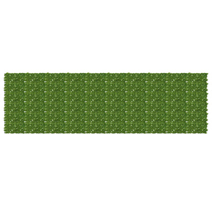 Balcony Screen with Leaves Grün und Gelb 500 x 150 cm