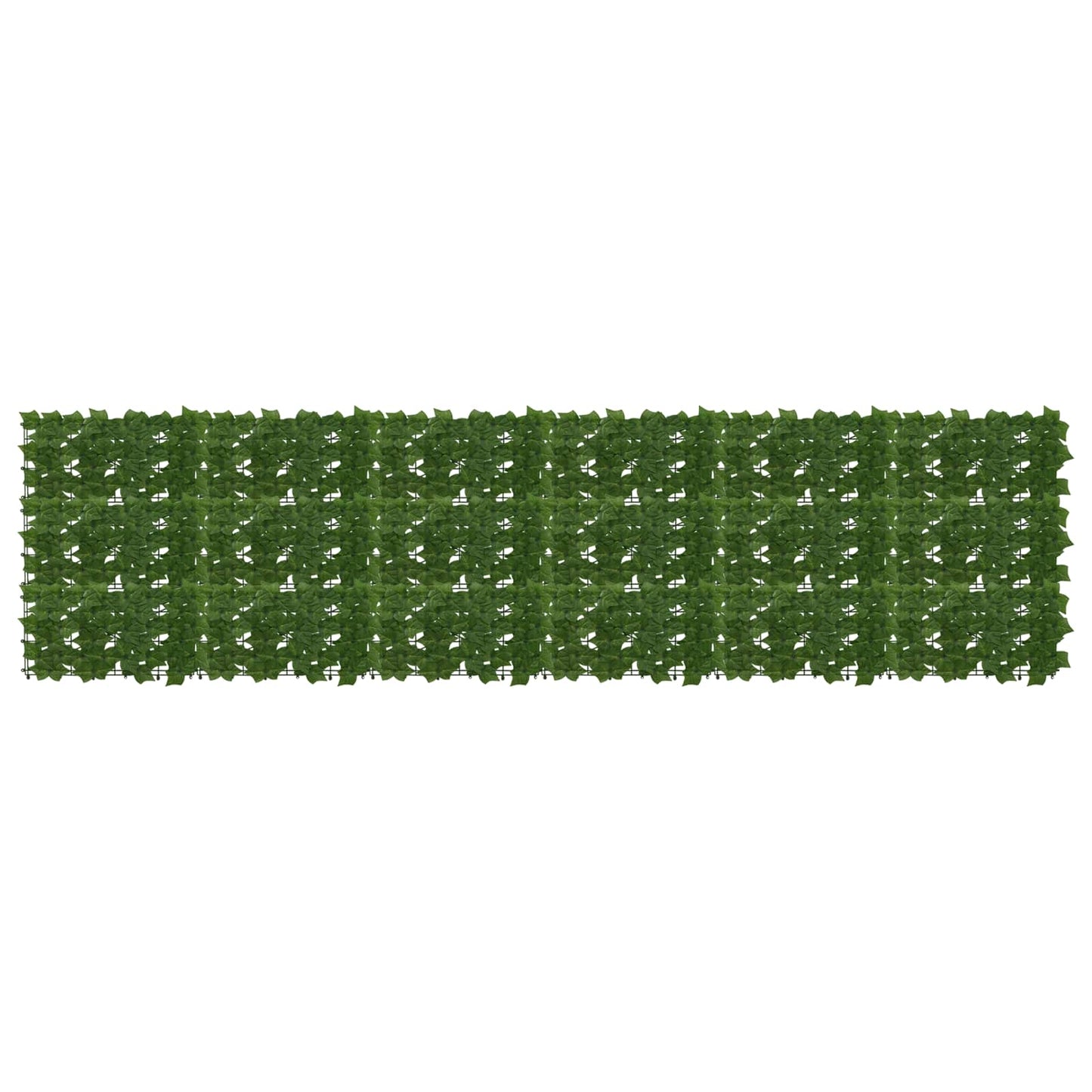 Balcony Screen with Leaves Grün 300 x 75 cm