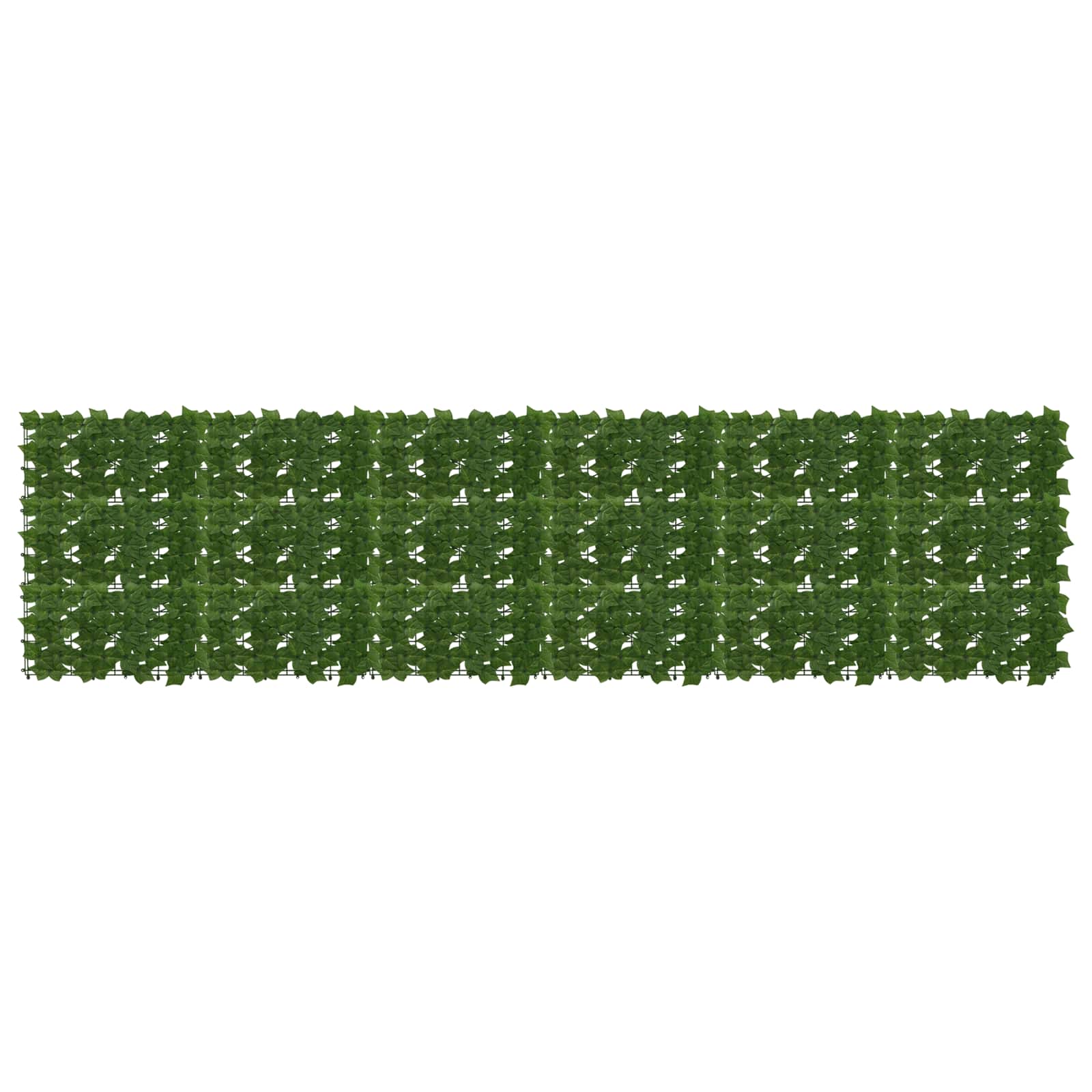 Balcony Screen with Leaves Grün 300 x 75 cm