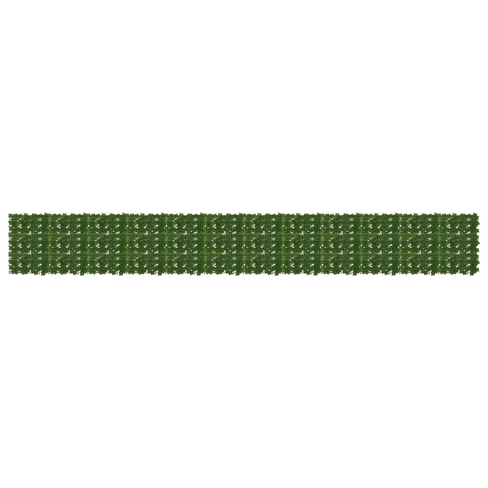 Balcony Screen with Leaves Grün 600 x 75 cm