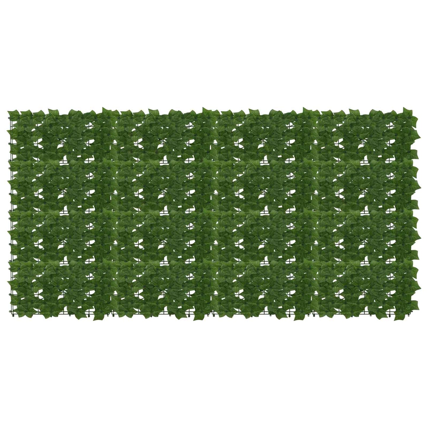 Balcony Screen with Leaves Grün 200 x 100 cm