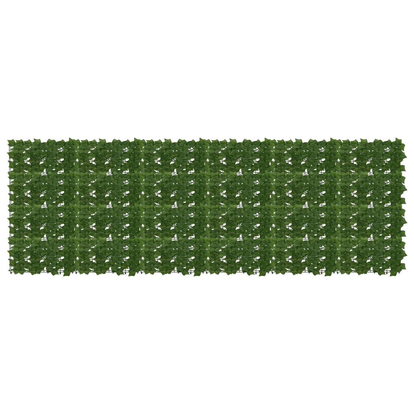 Balcony Screen with Leaves Grün 300 x 100 cm