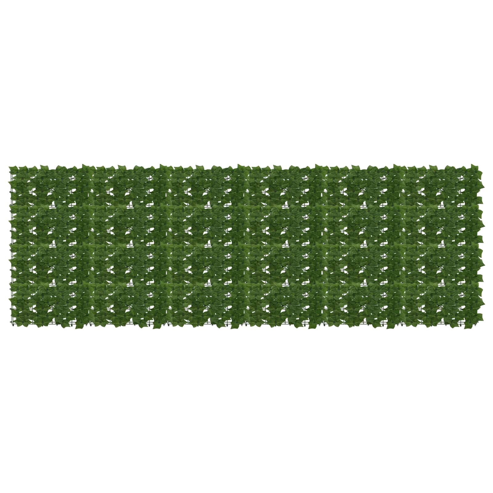 Balcony Screen with Leaves Grün 300 x 100 cm