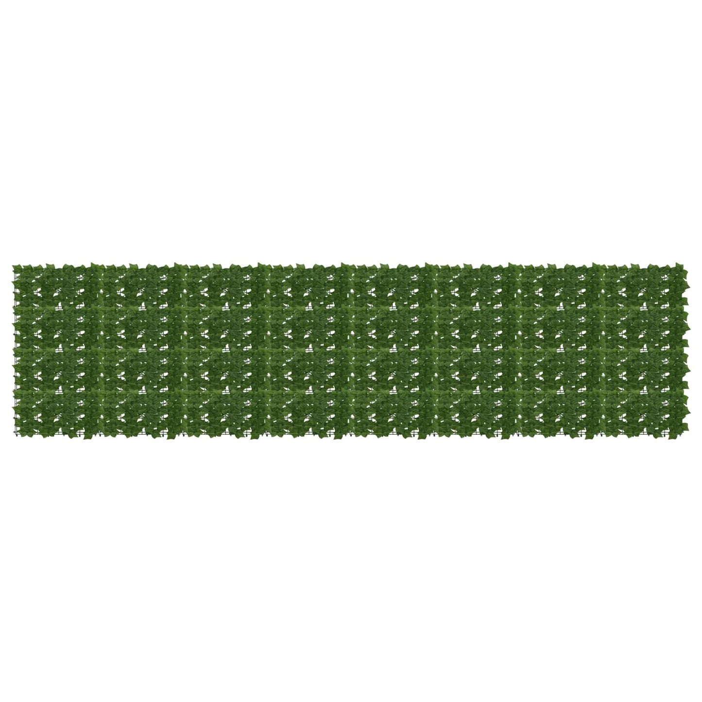 Balcony Screen with Leaves Grün 400 x 100 cm