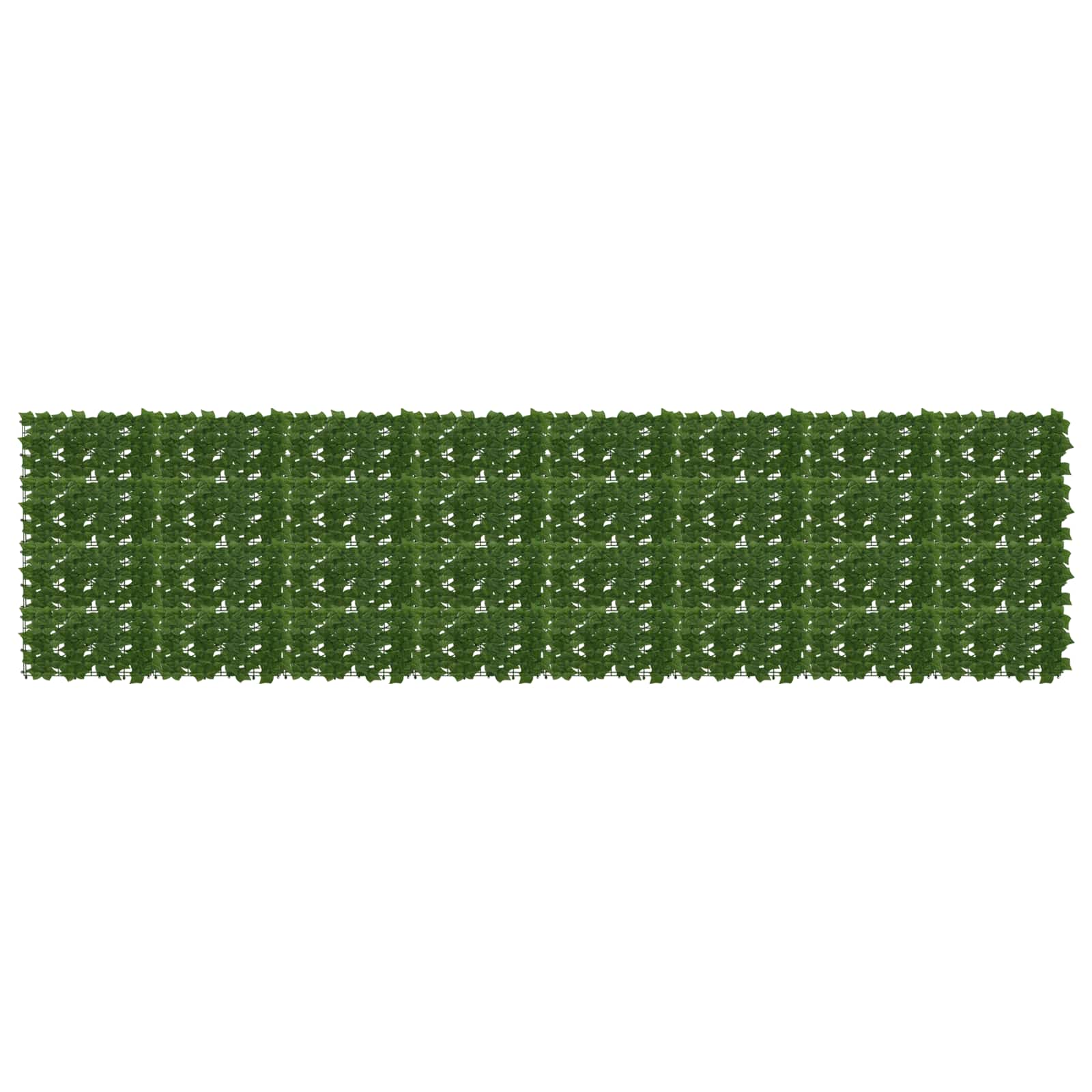 Balcony Screen with Leaves Grün 400 x 100 cm