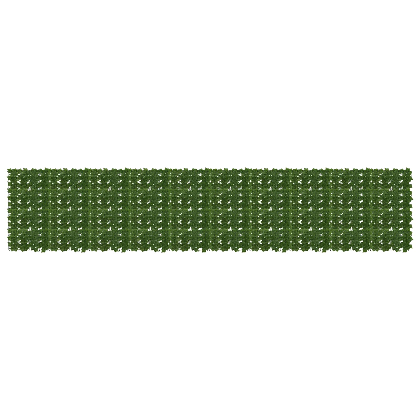 Balcony Screen with Leaves Grün 500 x 100 cm