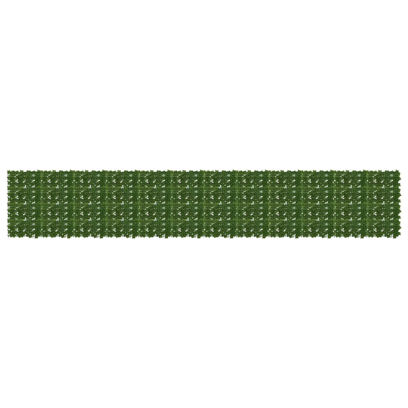 Balcony Screen with Leaves Grün 600 x 100 cm