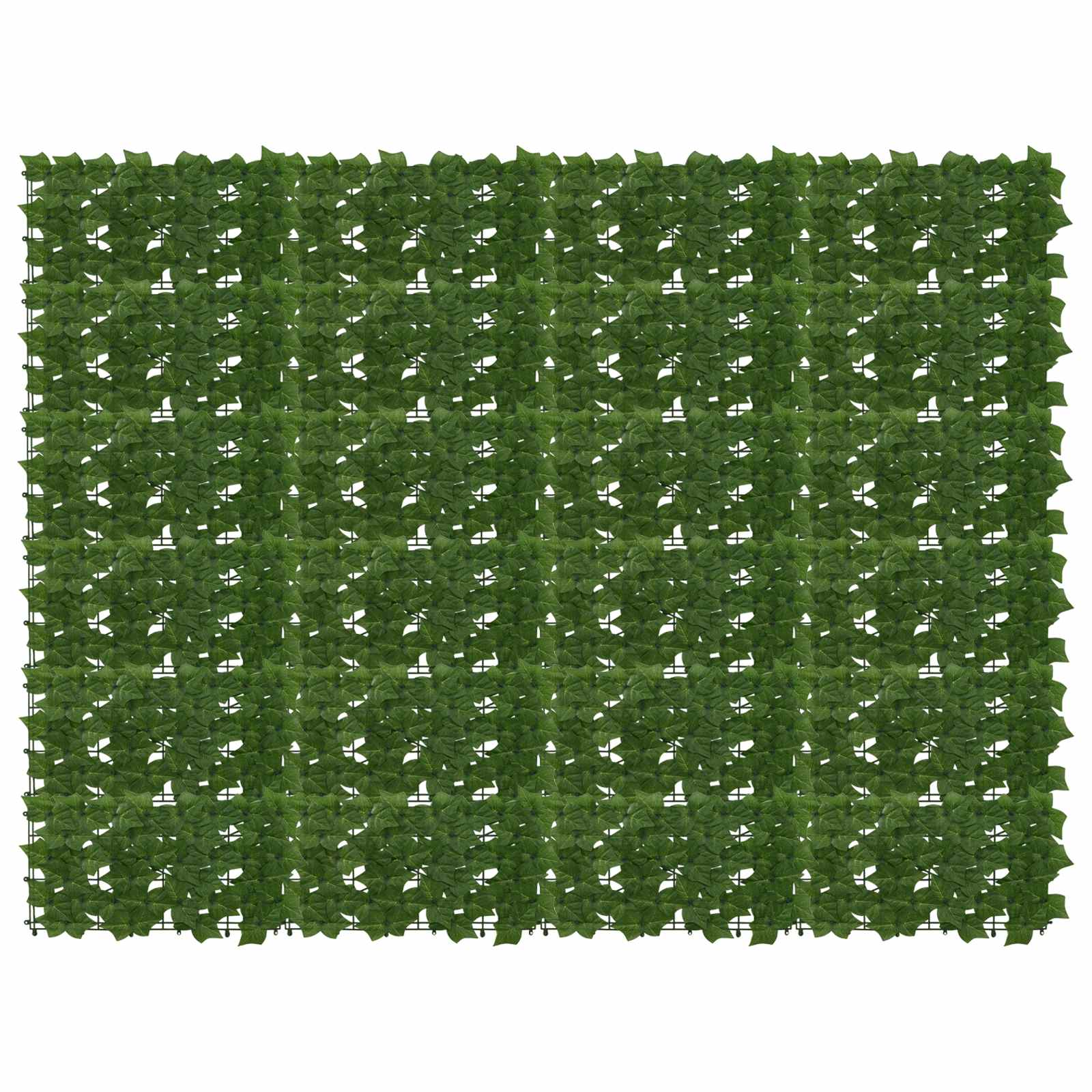 Balcony Screen with Leaves Grün 200 x 150 cm