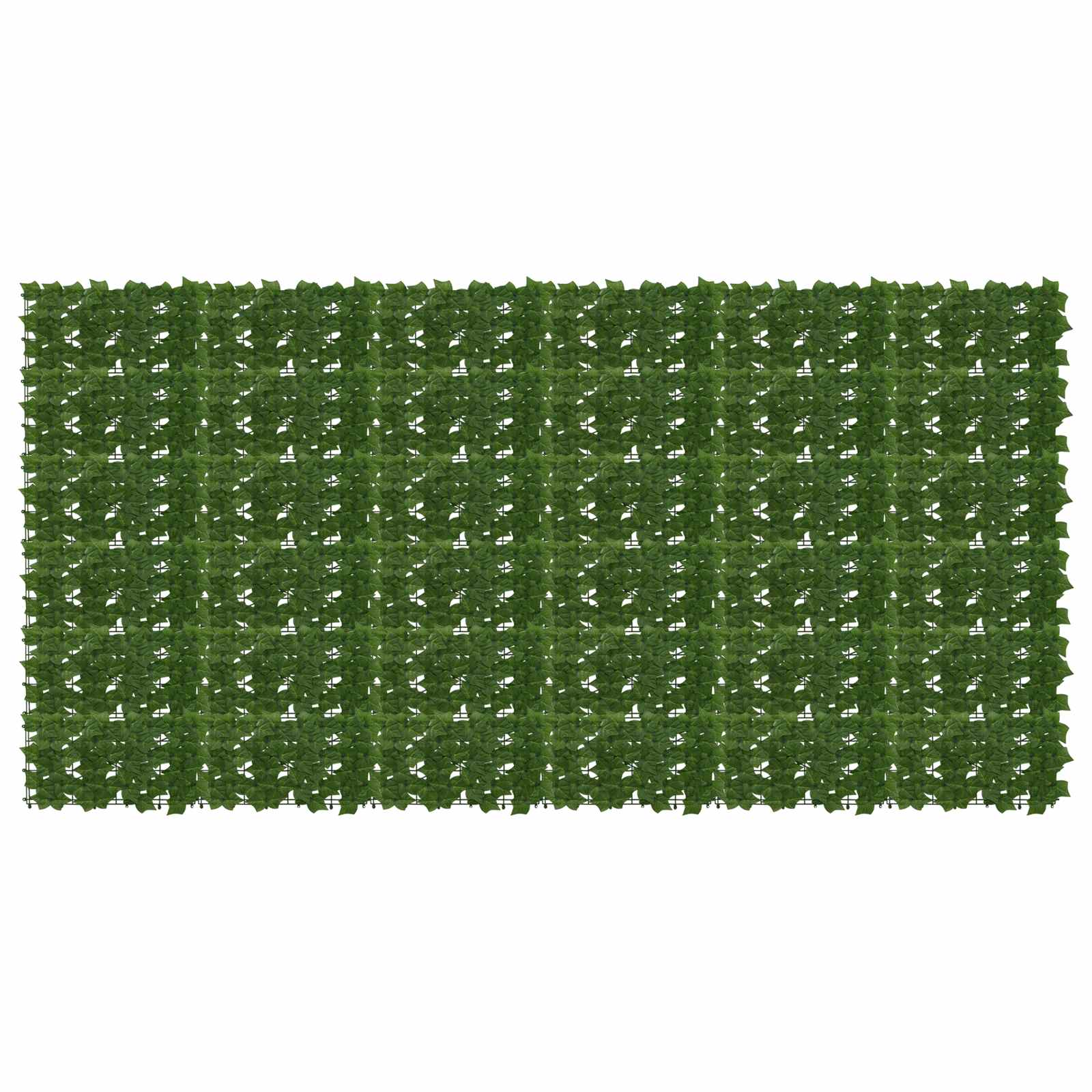Balcony Screen with Leaves 300 x 150 cm Polyethylen und Stoff