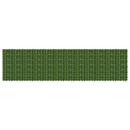 Balcony Screen with Leaves Grün 600 x 150 cm