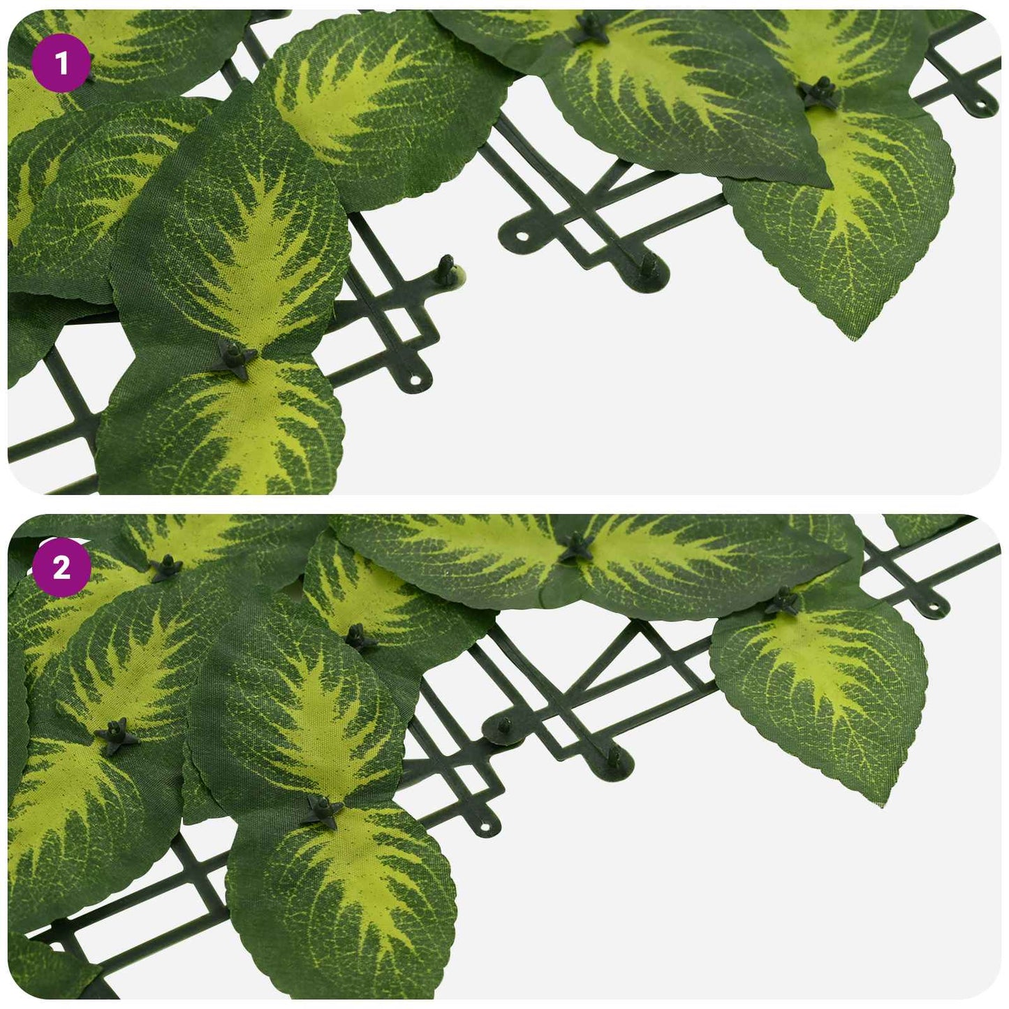 Balcony Screen with Leaves Grün und Gelb 500 x 75 cm