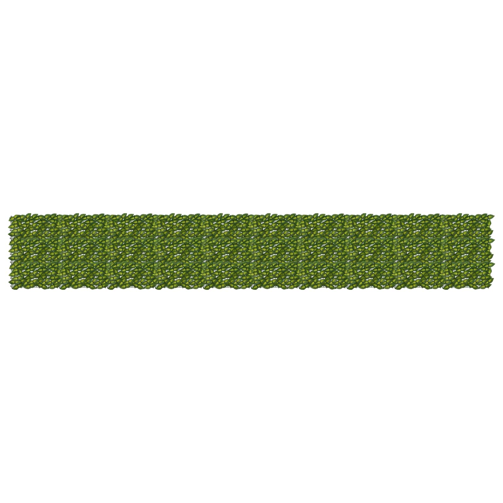 Balcony Screen with Leaves Grün und Gelb 500 x 75 cm