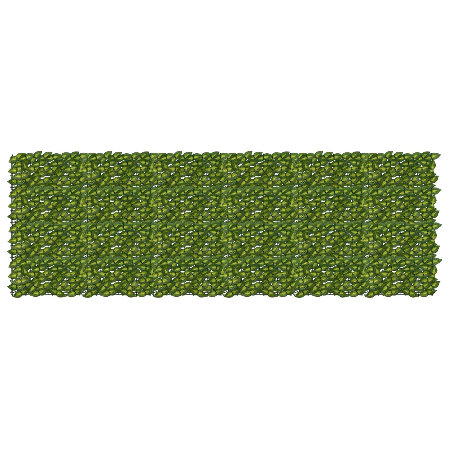 Balcony Screen with Leaves Grün und Gelb 300 x 100 cm