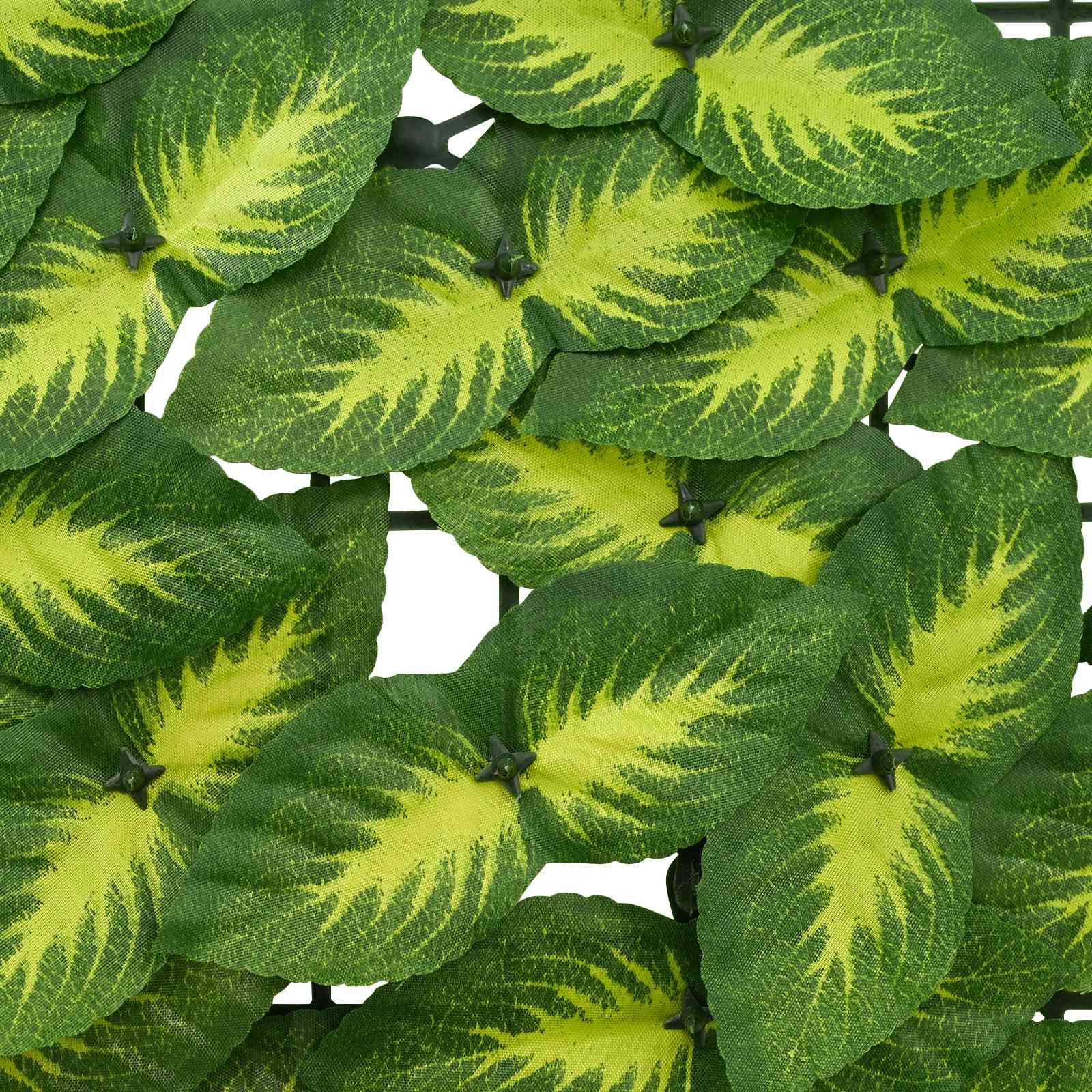 Balcony Screen with Leaves Grün und Gelb 400 x 100 cm