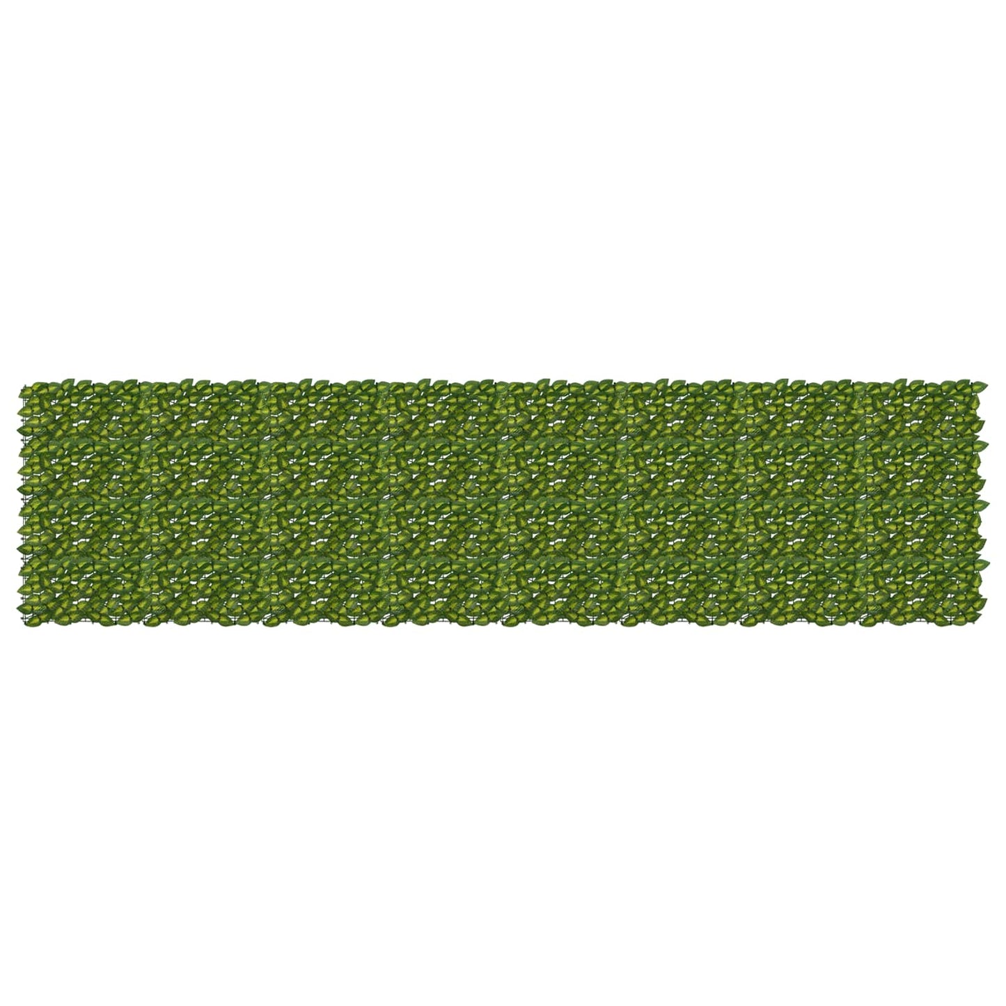 Balcony Screen with Leaves Grün und Gelb 400 x 100 cm
