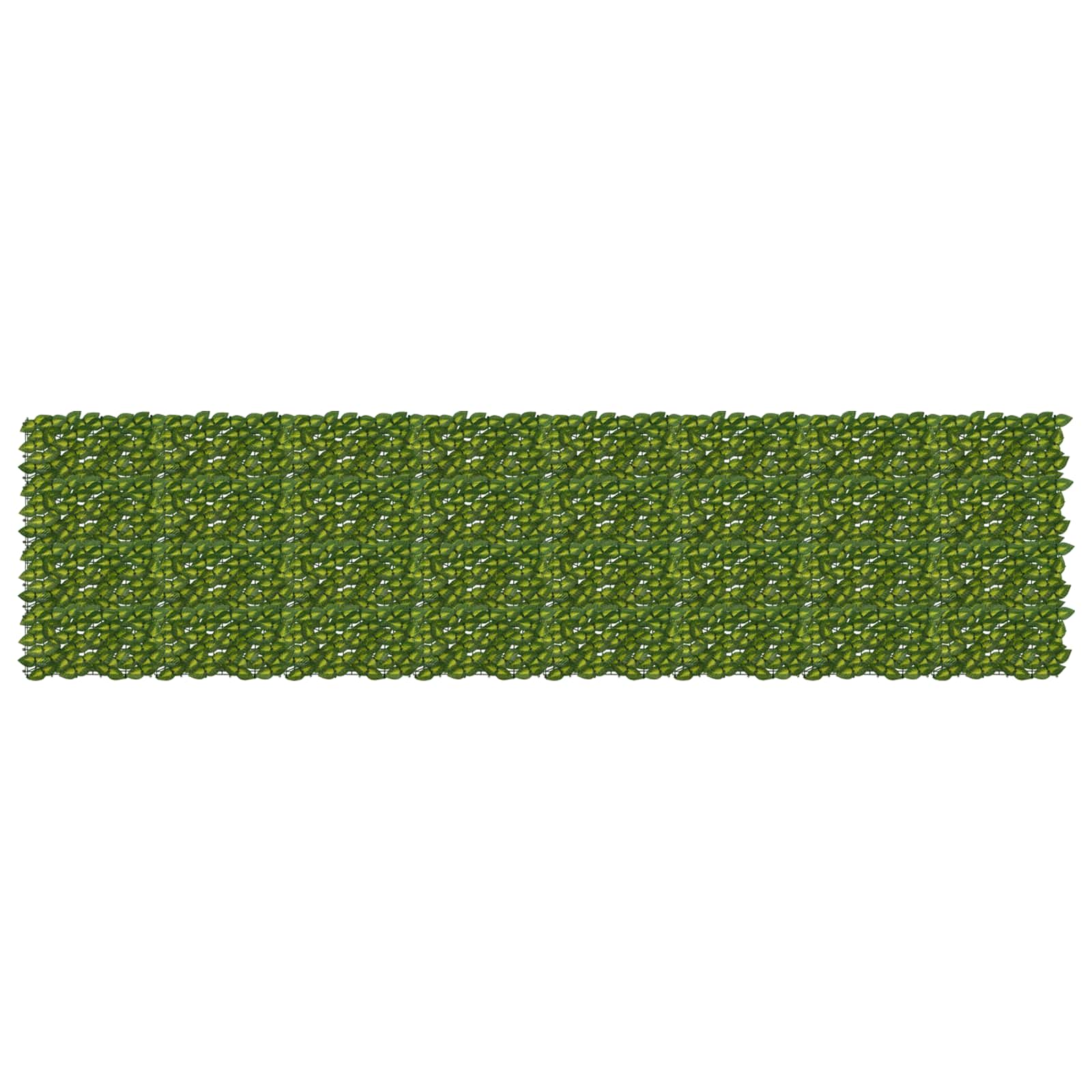 Balcony Screen with Leaves Grün und Gelb 400 x 100 cm