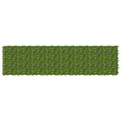 Balcony Screen with Leaves Grün und Gelb 400 x 100 cm