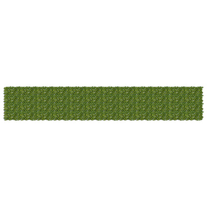 Balcony Screen with Leaves Grün und Gelb 600 x 100 cm