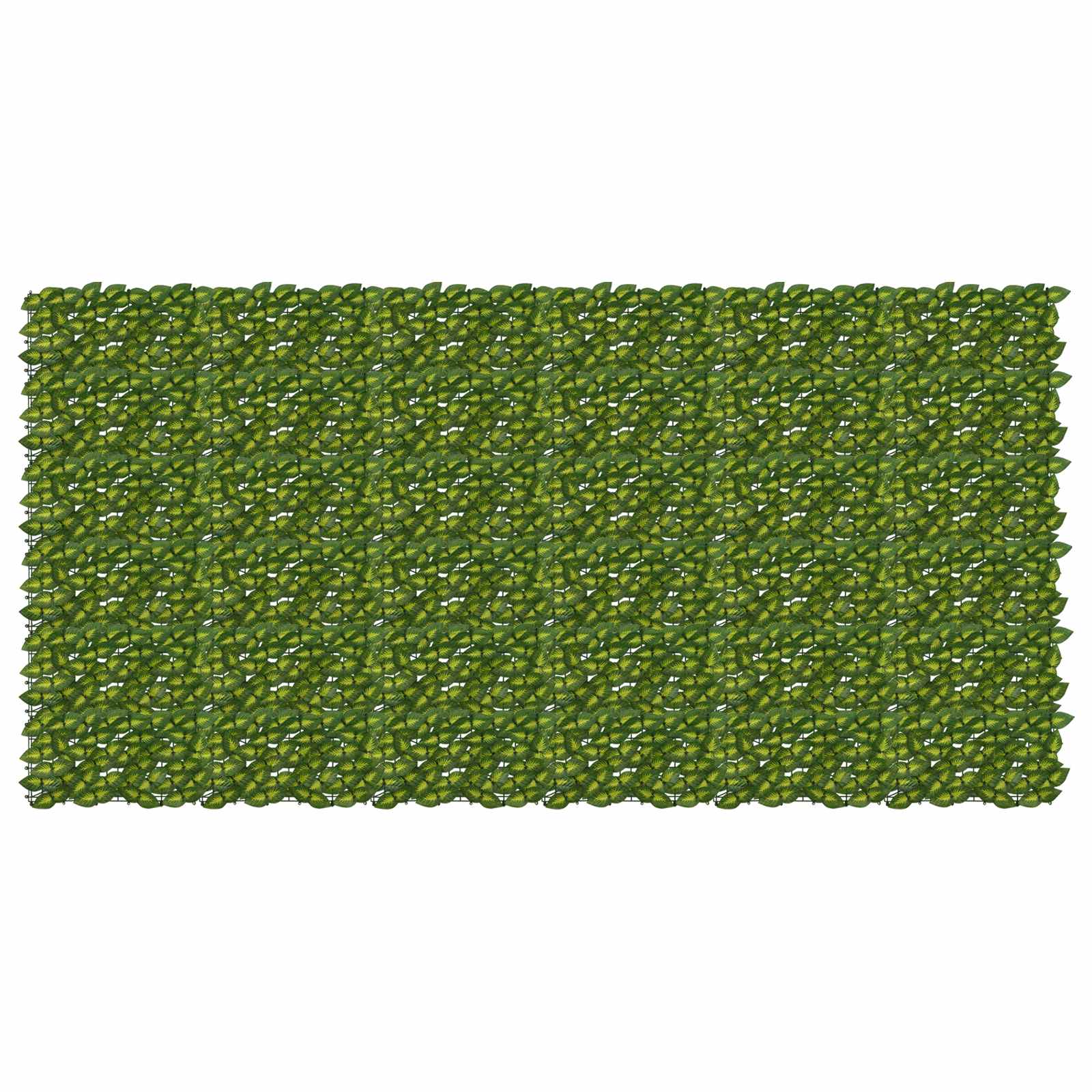 Balcony Screen with Leaves Grün und Gelb 300 x 150 cm