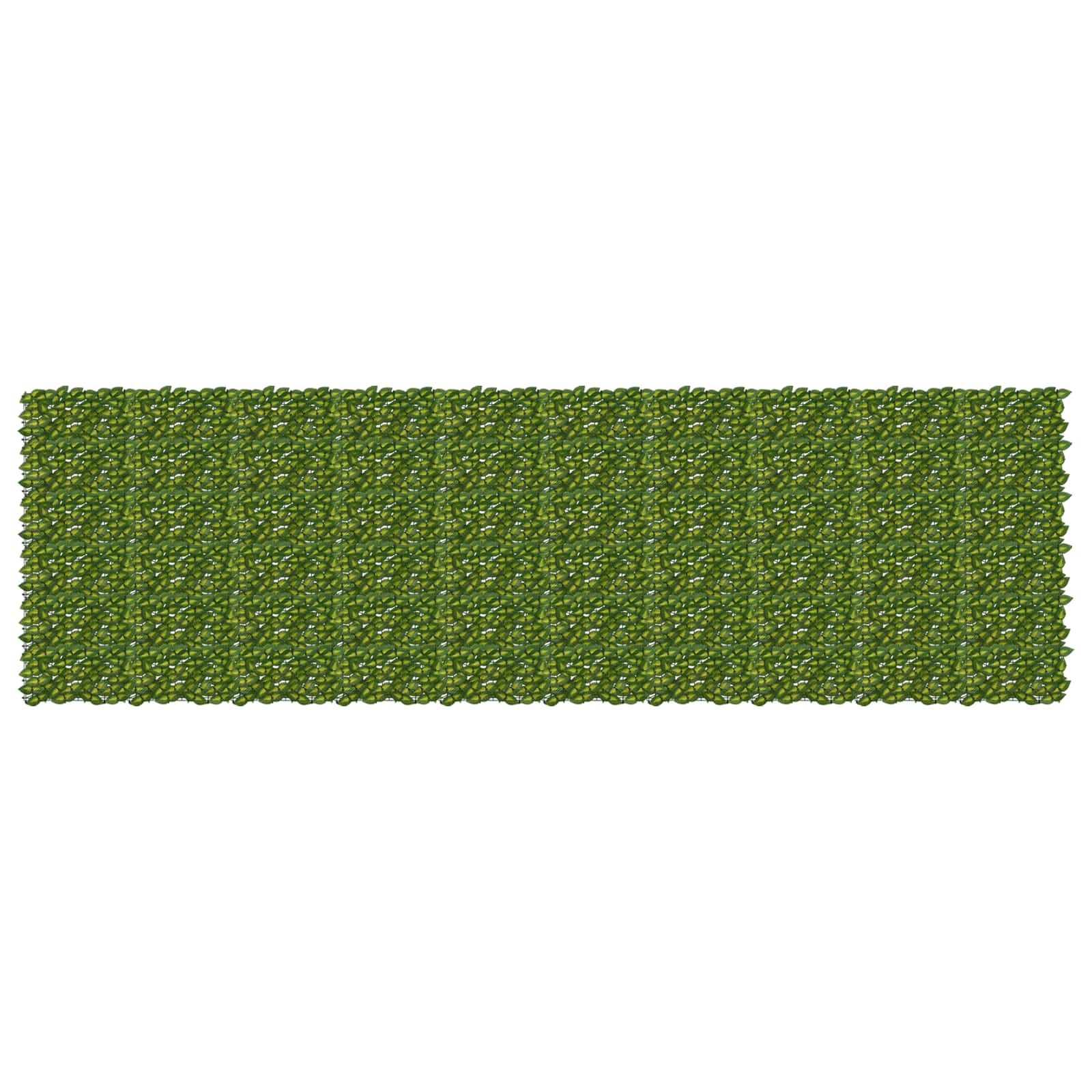 Balcony Screen with Leaves Grün und Gelb 500 x 150 cm
