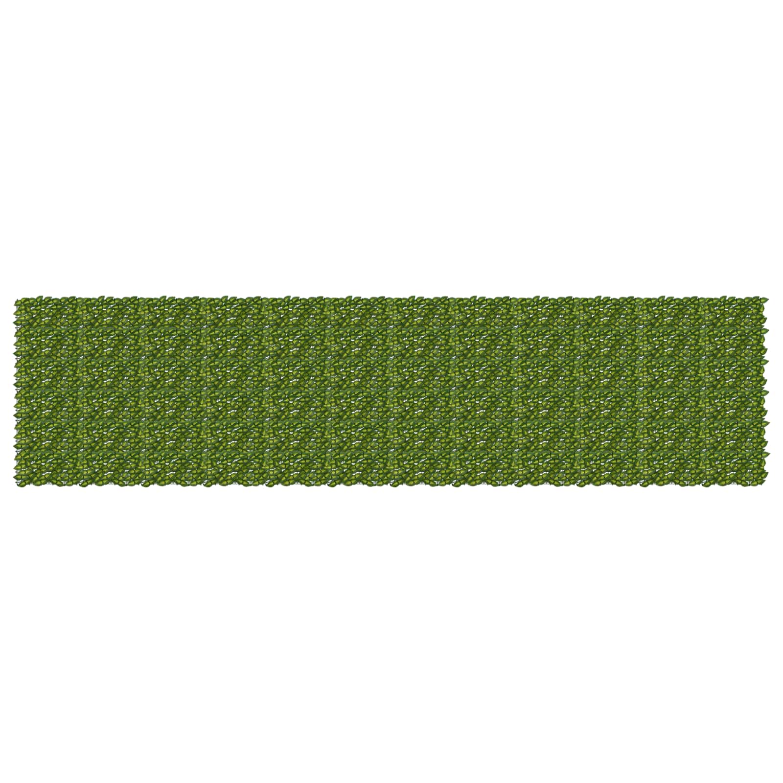 Balcony Screen with Leaves Grün und Gelb 600 x 150 cm