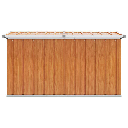 Außenlagerbox Holz 129 x 67 x 65 cm Verzinkter Stahl