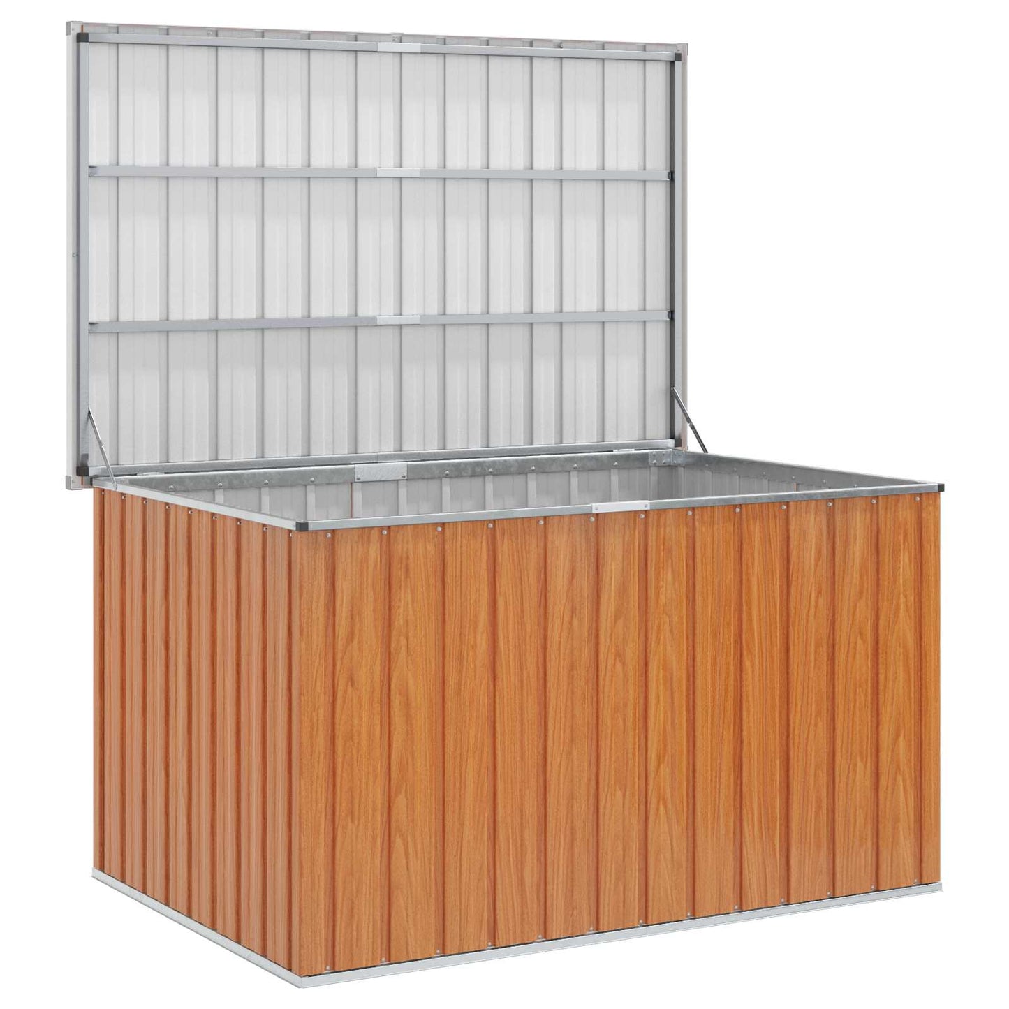 Außenlagerbox Verzinkter Stahl 150 x 101 x 91 cm Holz