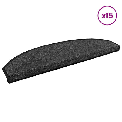 Selbstklebende Stufenmatten 15 Stk. 80 x 24,5 x 3,5 cm