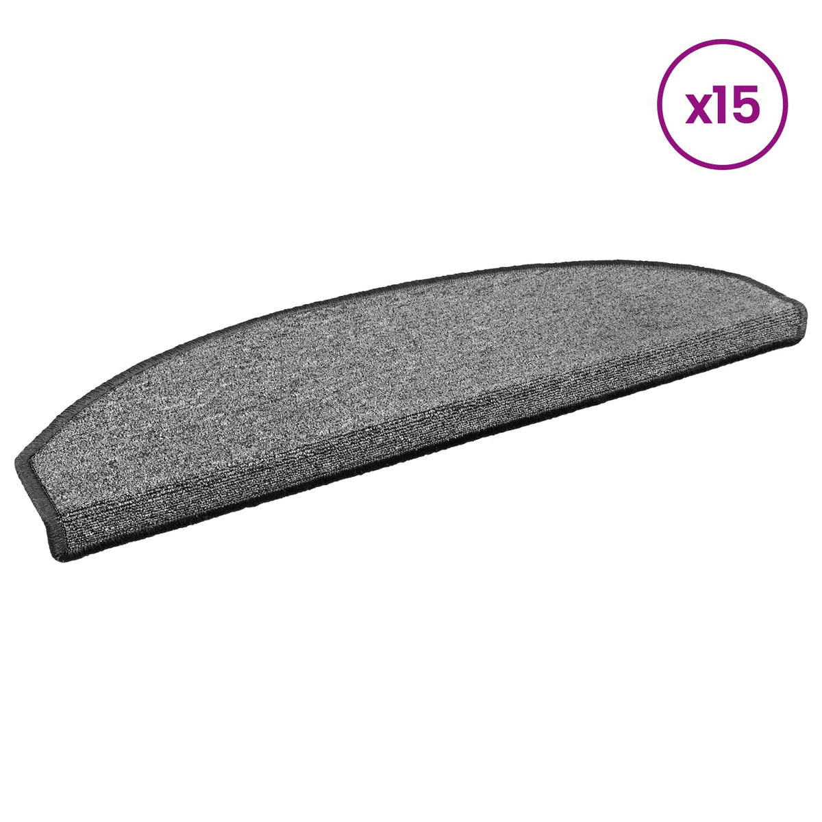 Selbstklebende Stufenmatten 15 Stk. 80 x 24,5 x 3,5 cm