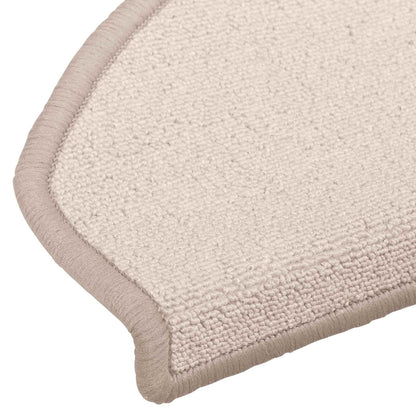 Selbstklebende Stufenmatten 15 Stk. 80 x 24,5 x 3,5 cm Taupe