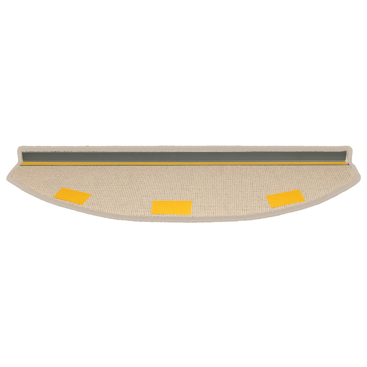 Selbstklebende Stufenmatten 15 Stk. 80 x 24,5 x 3,5 cm Taupe
