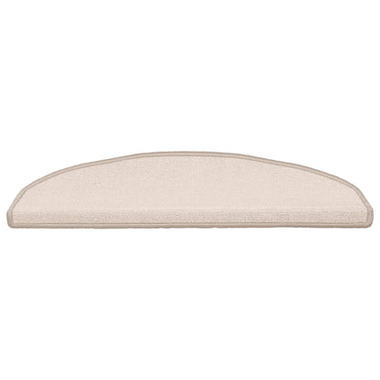 Selbstklebende Stufenmatten 15 Stk. 80 x 24,5 x 3,5 cm Taupe