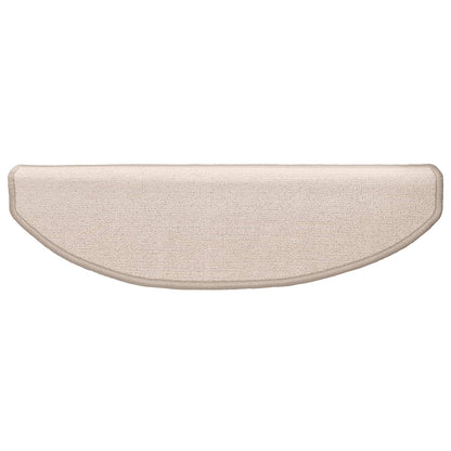 Selbstklebende Stufenmatten 15 Stk. 80 x 24,5 x 3,5 cm Taupe