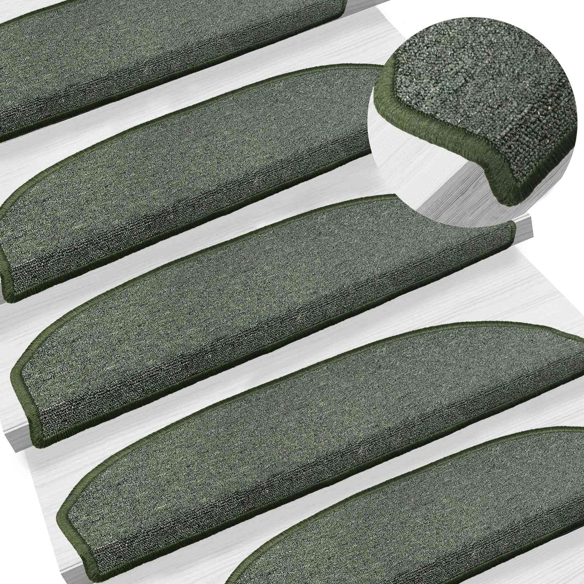 Selbstklebende Stufenmatten 15 Stk. 80 x 24,5 x 3,5 cm