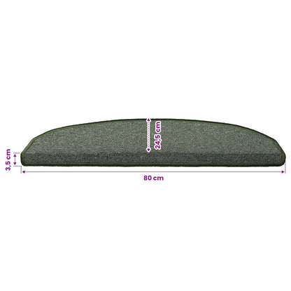 Selbstklebende Stufenmatten 15 Stk. 80 x 24,5 x 3,5 cm